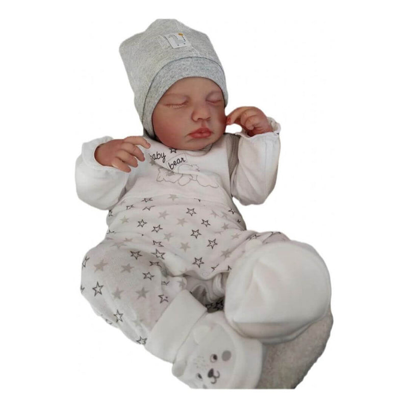 Boneca Bebê Reborn LouLou com detalhes realistas e acessórios.
