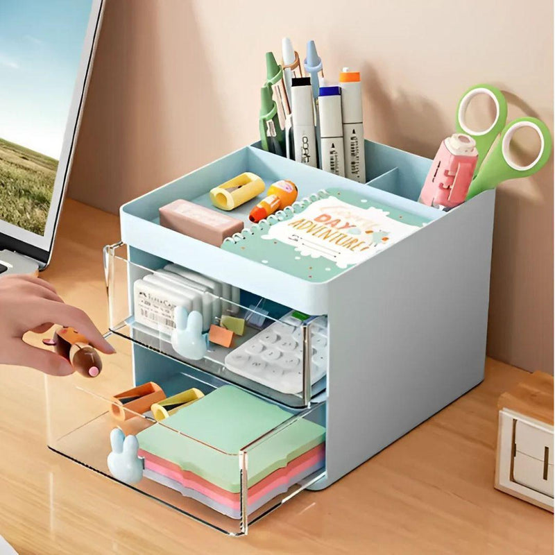 Organizador de mesa em forma de coelhinho para itens diversos