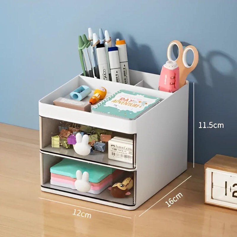 Organizador de mesa em forma de coelhinho para itens diversos